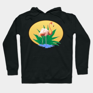 Cute Funny Flamingos Summer Sun & Good Feelings Designs Hoodie